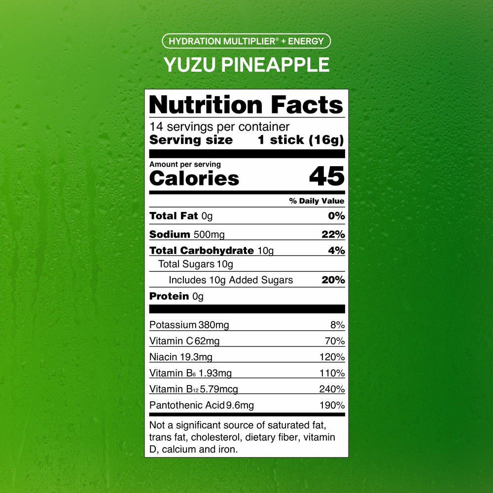 Yuzu Pineapple Hydration MultiplierÂ® +Energy